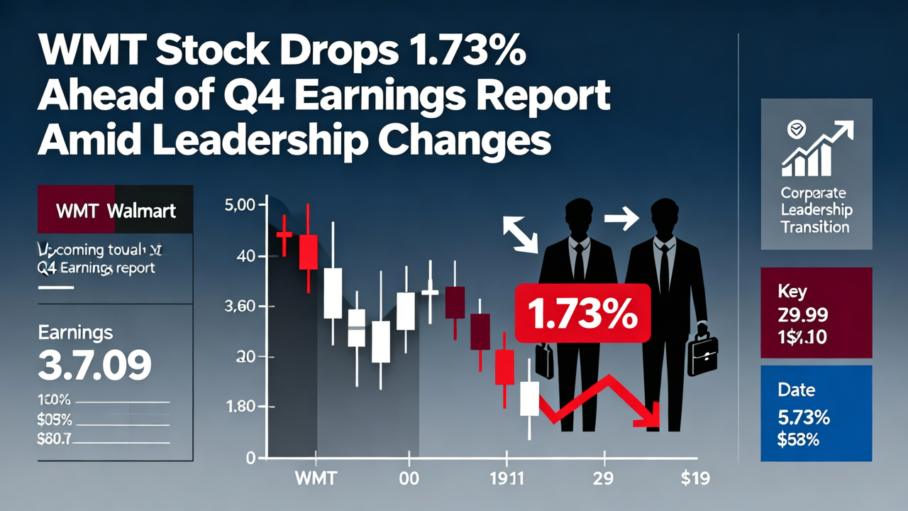 WMT Stock Drops 1.73% Ahead of Q4 Earnings Report Amid Leadership Changes