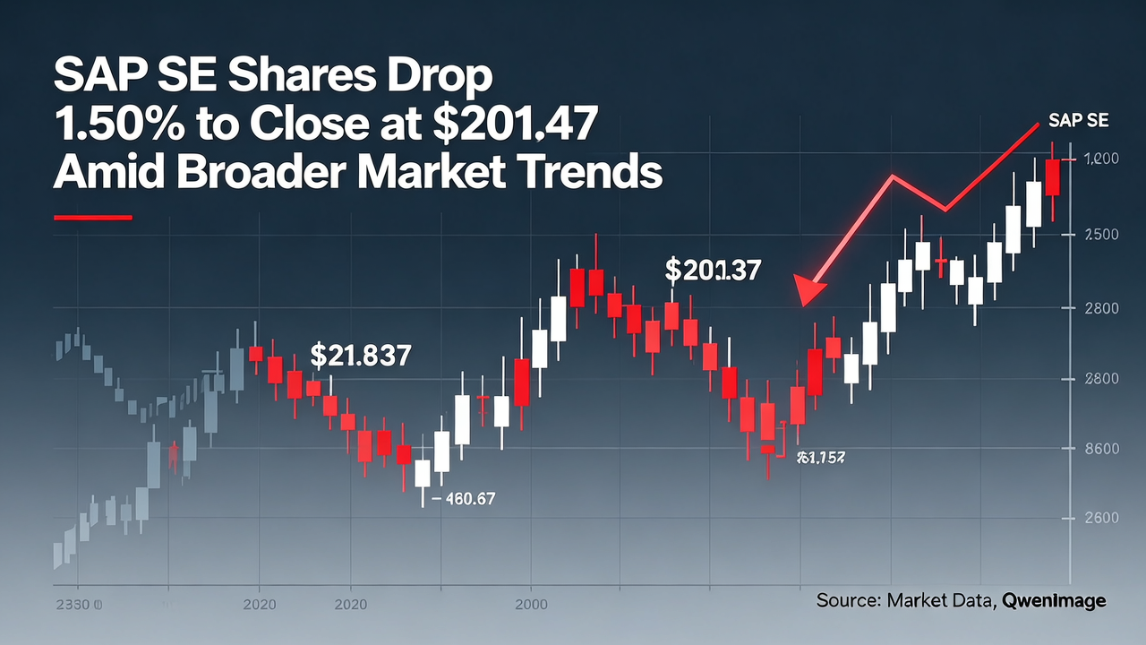 SAP SE Shares Drop 1.50% to Close at $201.47 Amid Broader Market Trends