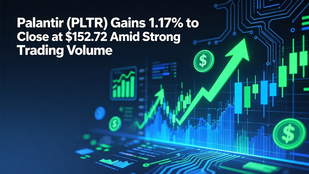 Palantir (PLTR) Gains 1.17% to Close at $152.72 Amid Strong Trading Volume
