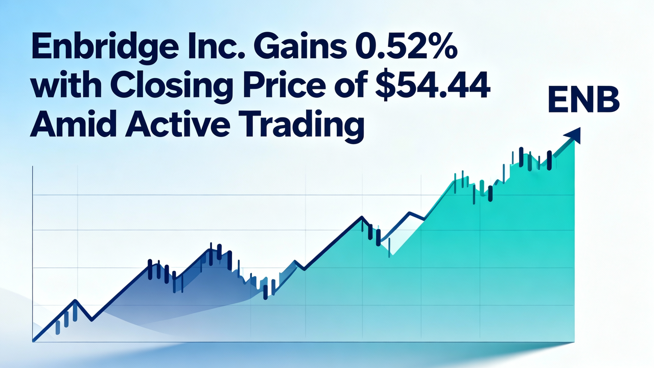 Enbridge Inc. Gains 0.52% with Closing Price of $54.44 Amid Active Trading