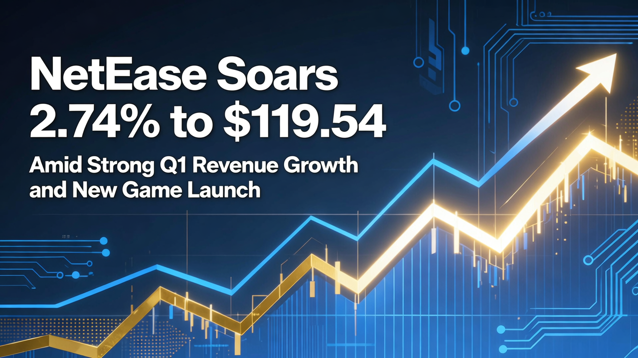 NetEase Soars 2.74% to $119.54 Amid Strong Q1 Revenue Growth and New Game Launch