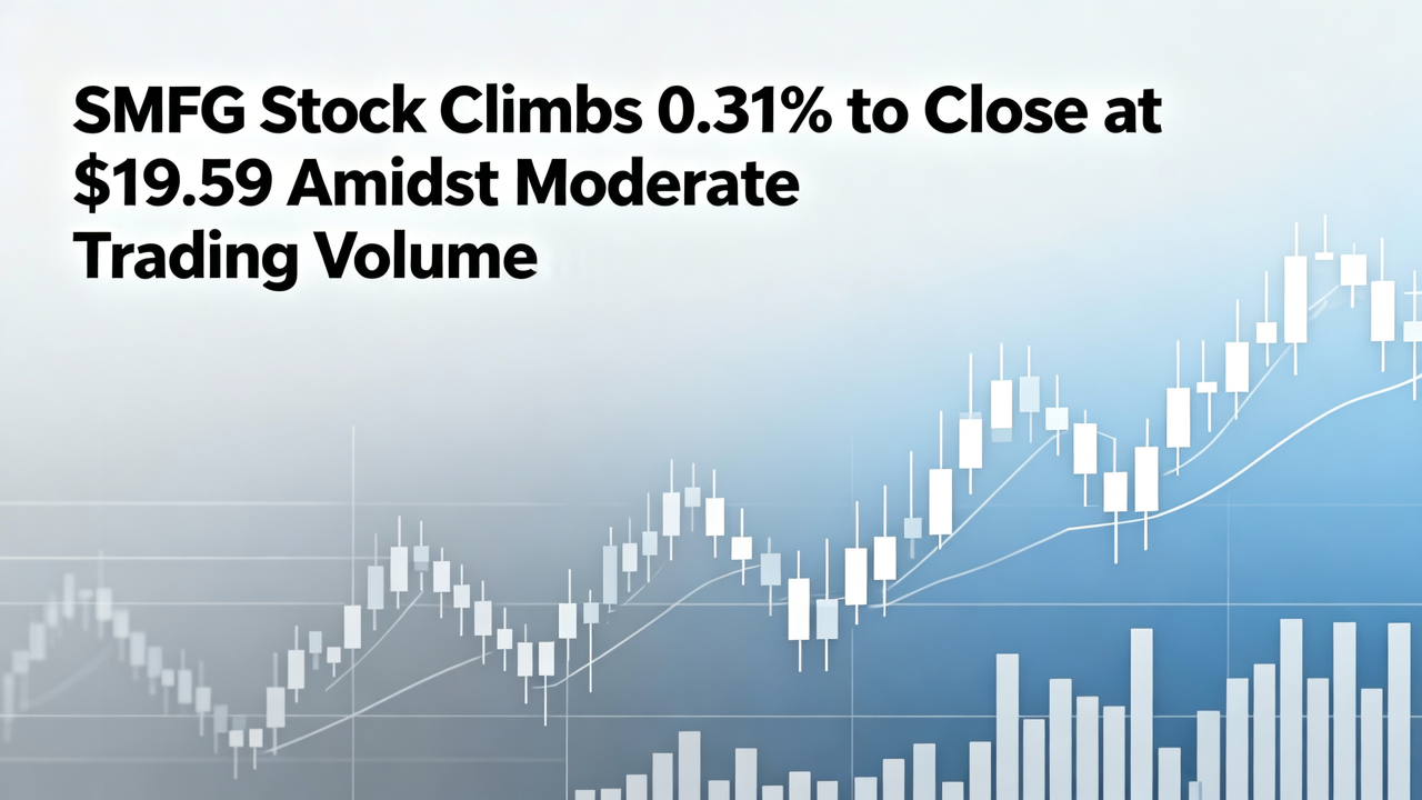 SMFG Stock Climbs 0.31% to Close at $19.59 Amidst Moderate Trading Volume