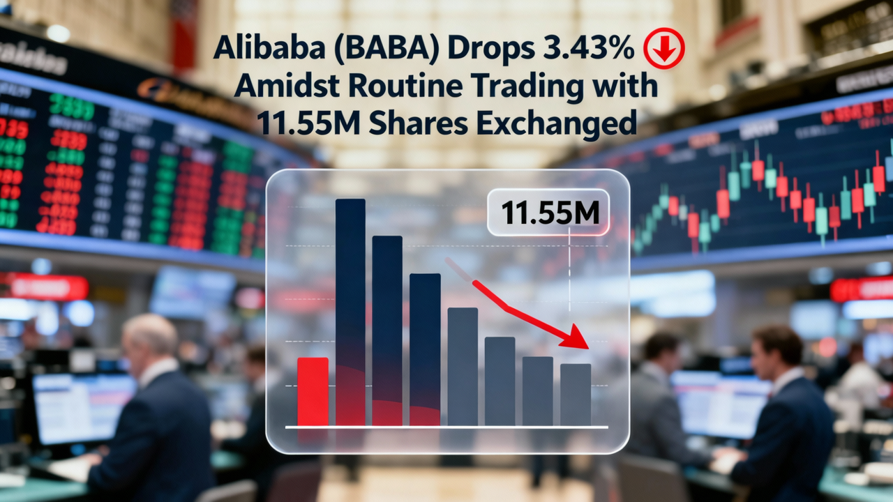 Alibaba (BABA) Drops 3.43% Amidst Routine Trading with 11.55M Shares Exchanged
