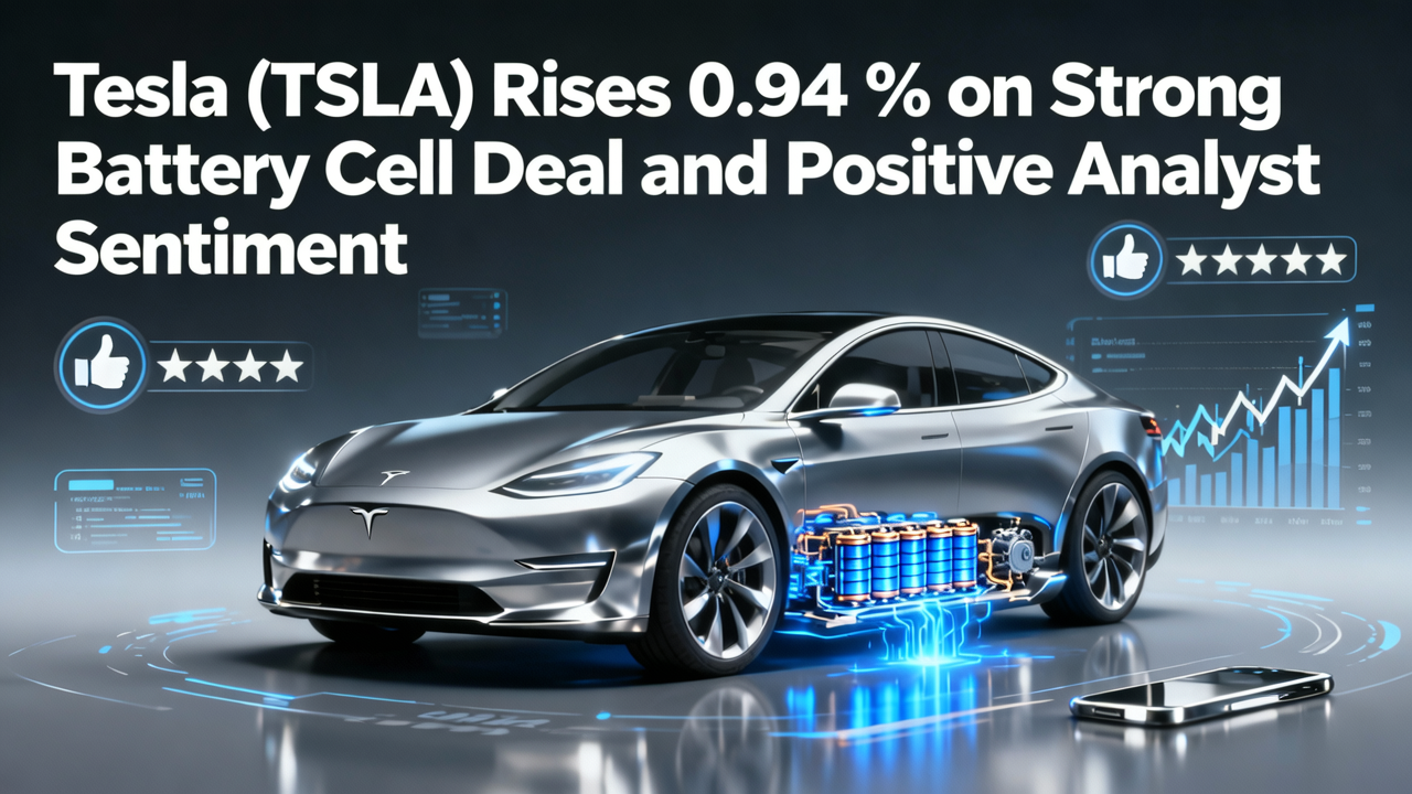 Tesla (TSLA) Rises 0.94% on Strong Battery Cell Deal and Positive Analyst Sentiment