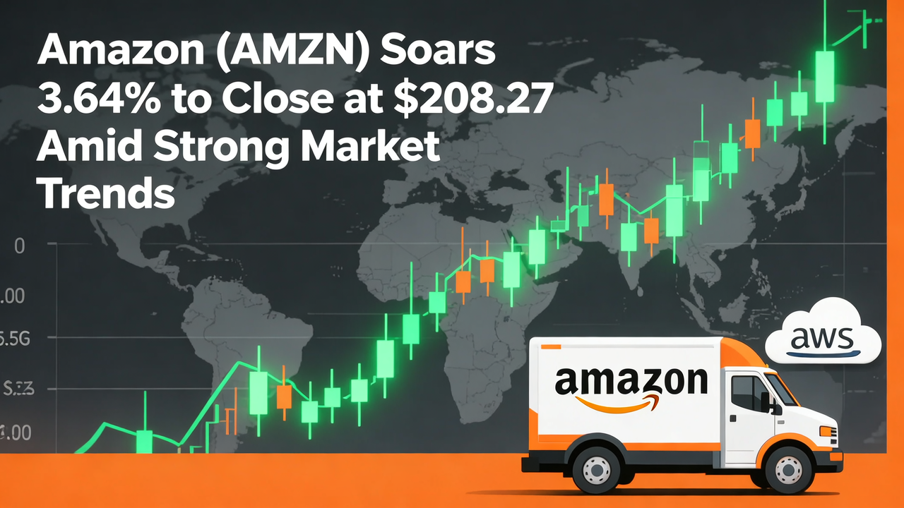 Amazon (AMZN) Soars 3.64% to Close at $208.27 Amid Strong Market Trends