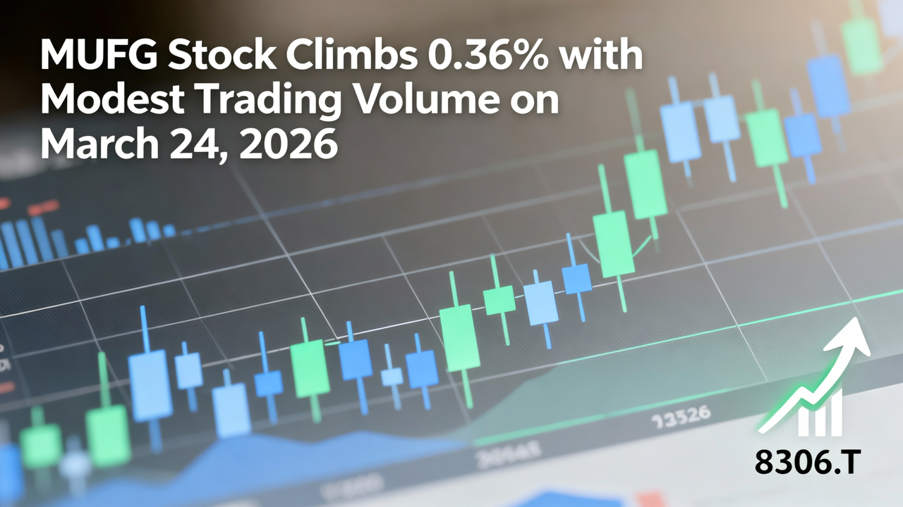 MUFG Stock Climbs 0.36% with Modest Trading Volume on March 24, 2026