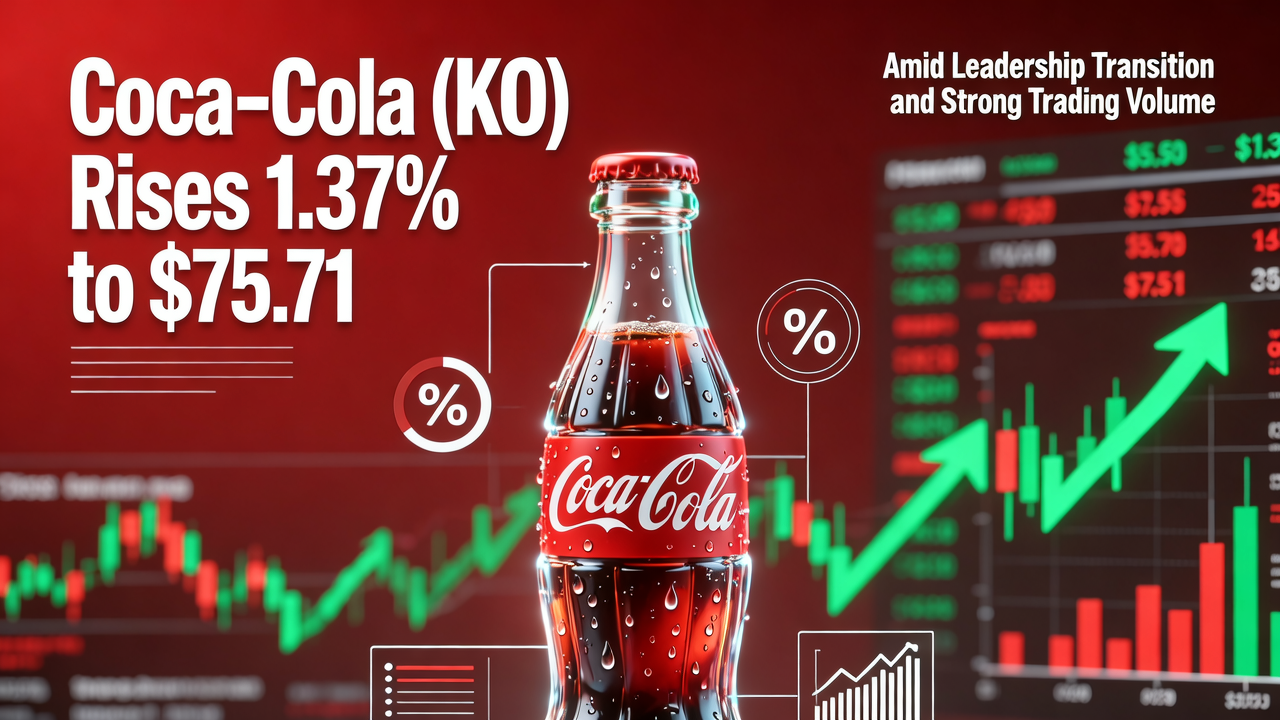 Coca-Cola (KO) Rises 1.37% to $75.71 Amid Leadership Transition and Strong Trading Volume