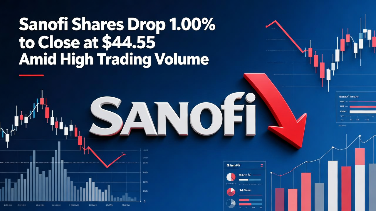 Sanofi Shares Drop 1.00% to Close at $44.55 Amid High Trading Volume