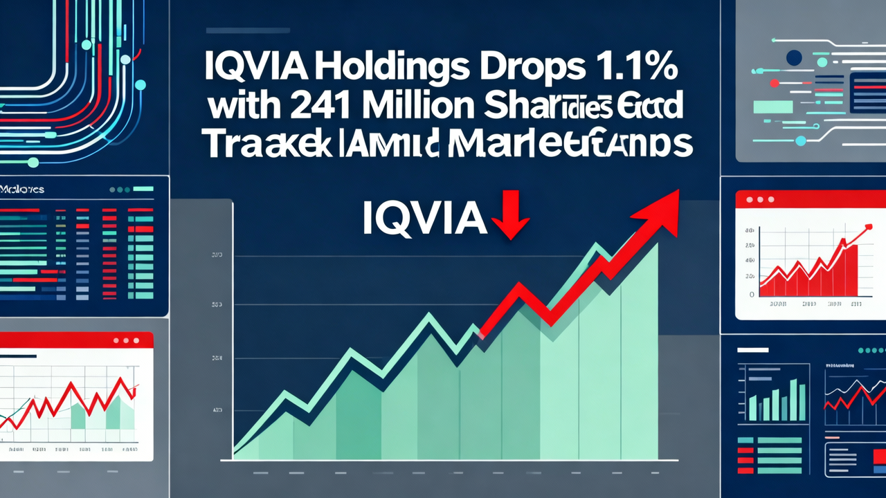 IQVIA Holdings Drops 1.1% with 241 Million Shares Traded Amid Market Gains