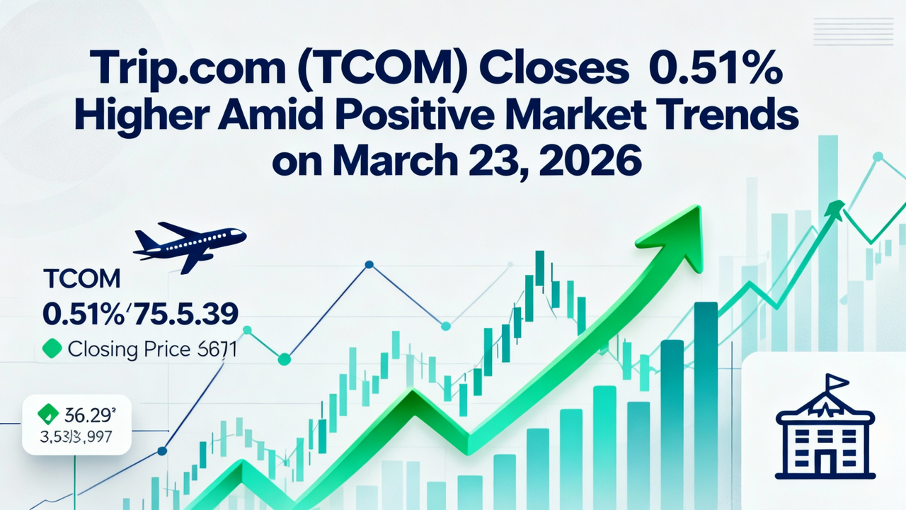 Trip.com (TCOM) Closes 0.51% Higher Amid Positive Market Trends on March 23, 2026