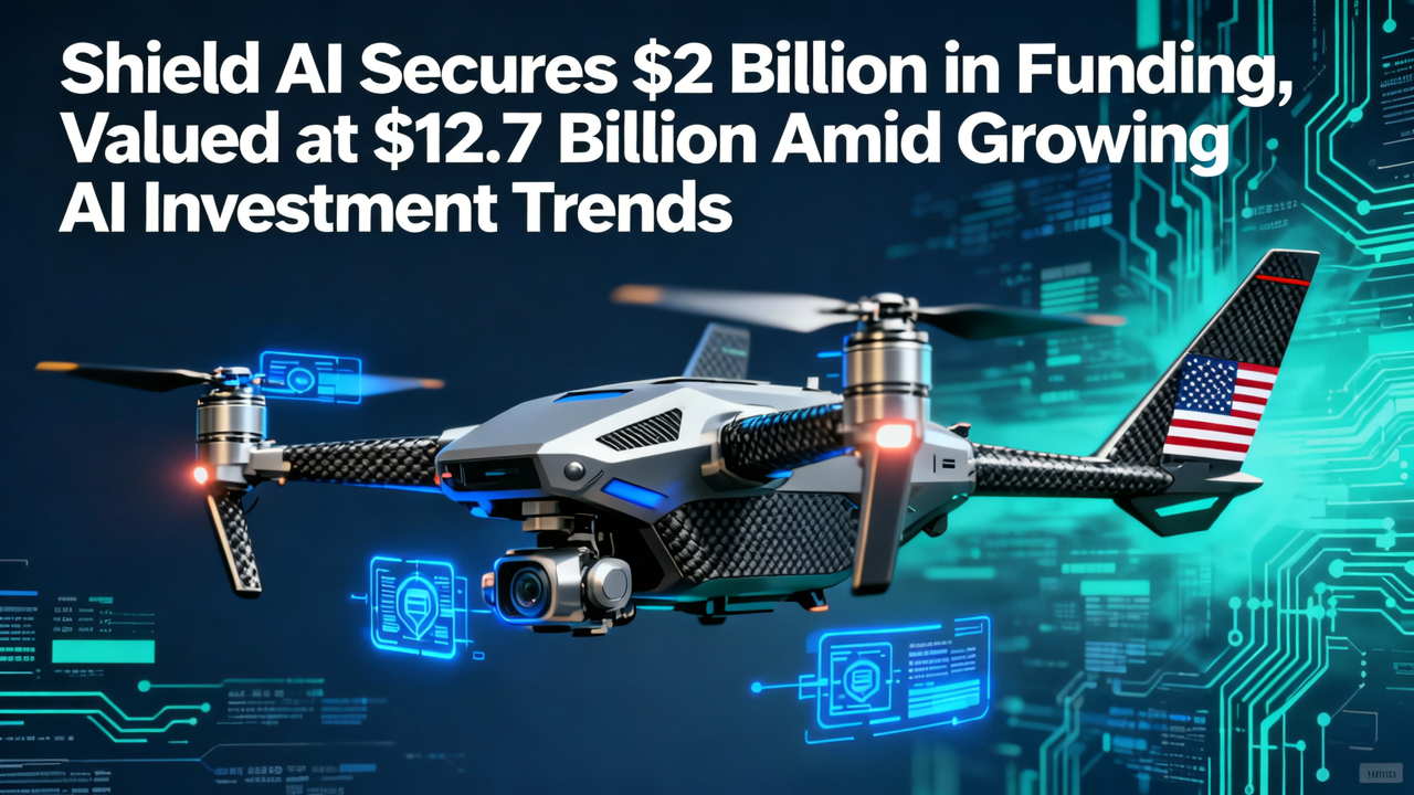 Shield AI Secures $2 Billion in Funding, Valued at $12.7 Billion Amid Growing AI Investment Trends