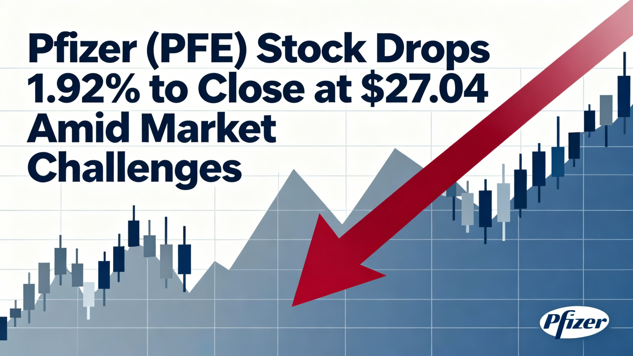Pfizer (PFE) Stock Drops 1.92% to Close at $27.04 Amid Market Challenges