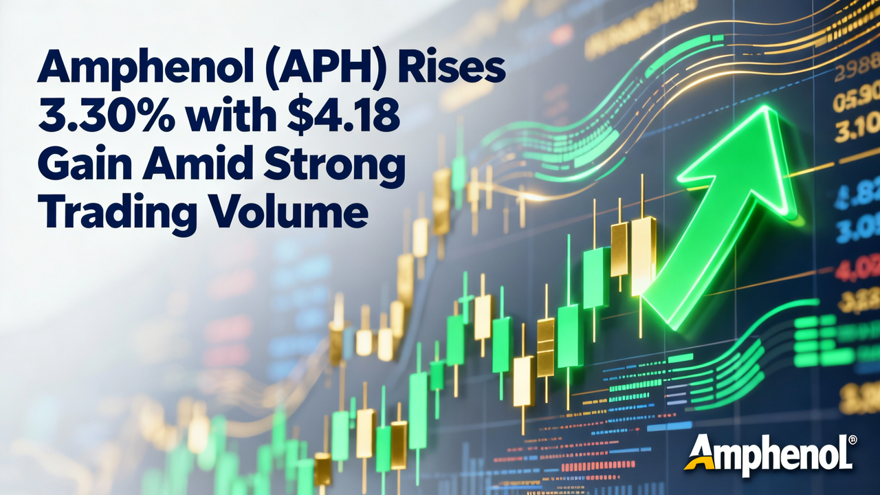 Amphenol (APH) Rises 3.30% with $4.18 Gain Amid Strong Trading Volume