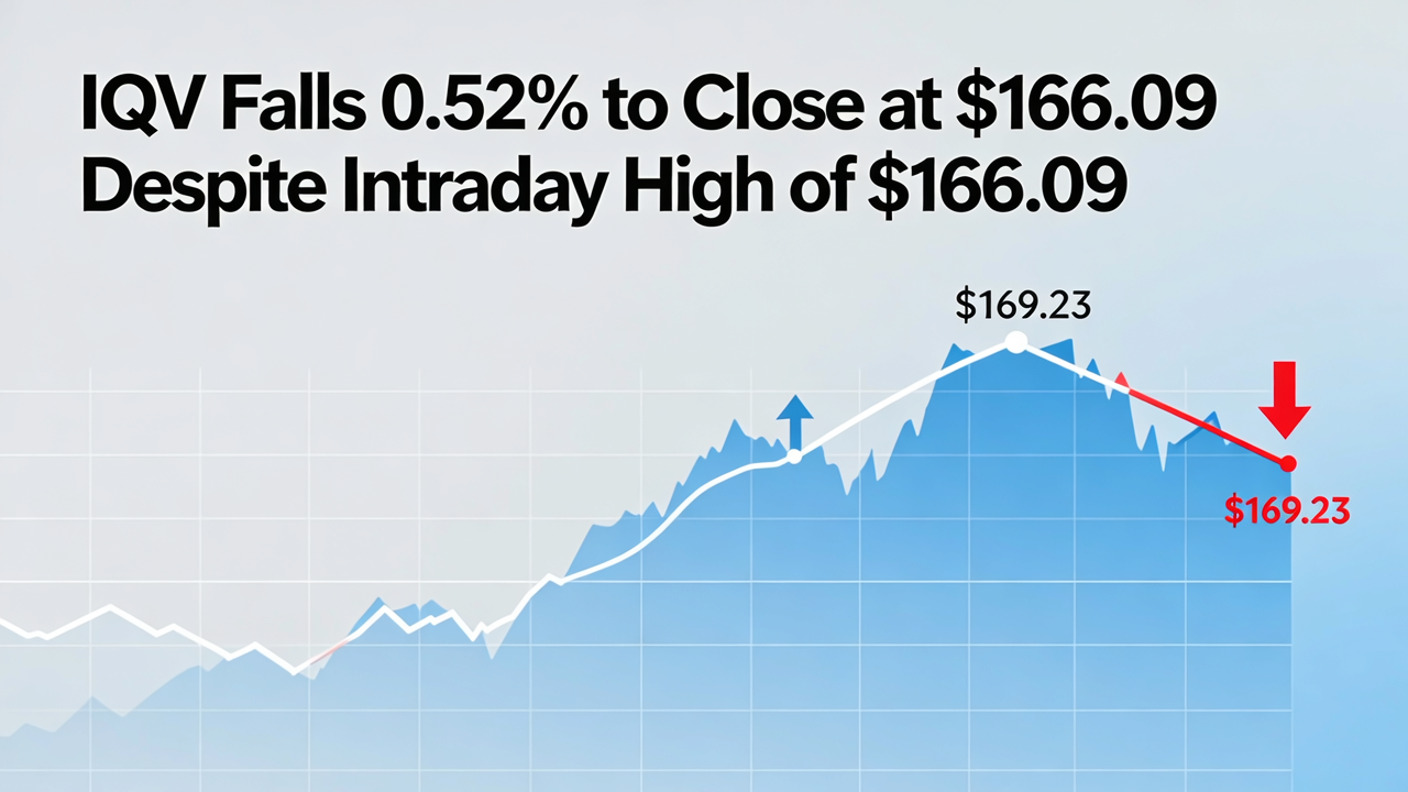 IQV Falls 0.52% to Close at $166.09 Despite Intraday High of $169.23