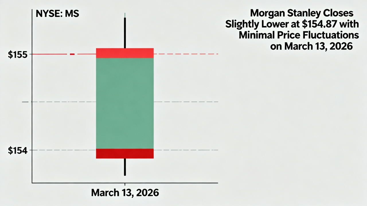 Morgan Stanley Closes Slightly Lower at $154.87 with Minimal Price Fluctuations on March 13, 2026
