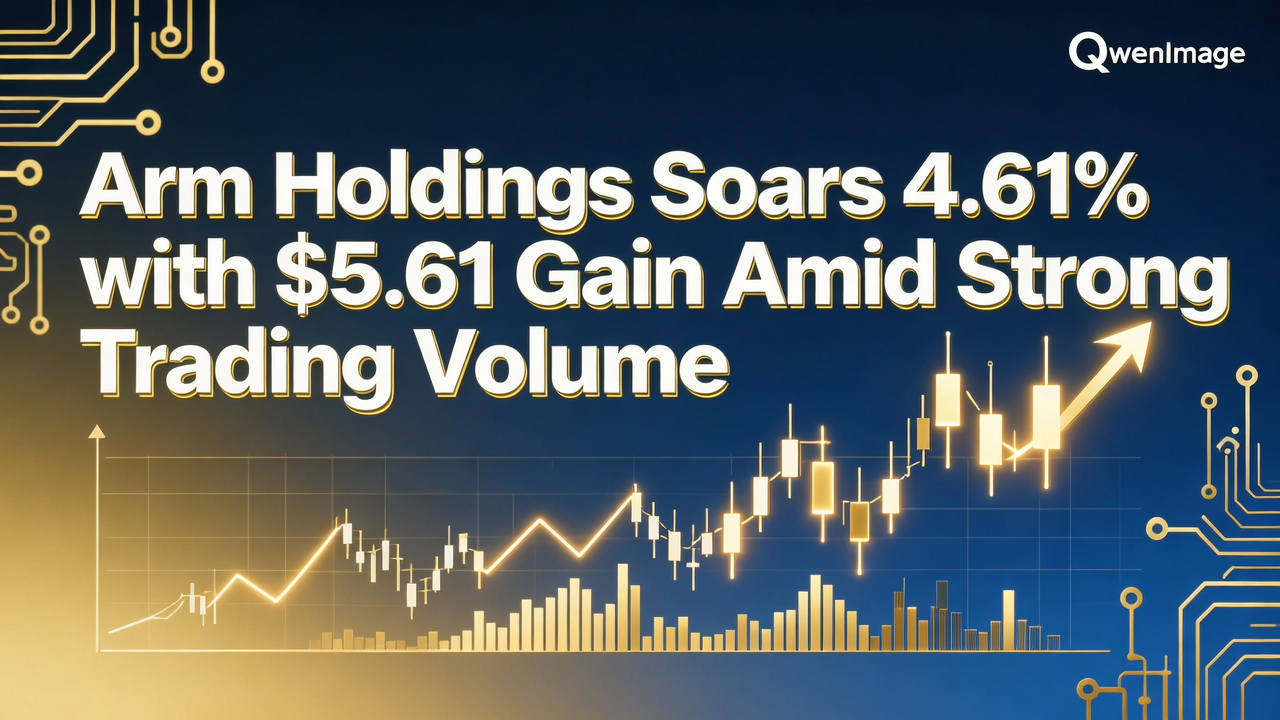 Arm Holdings Soars 4.61% with $5.61 Gain Amid Strong Trading Volume
