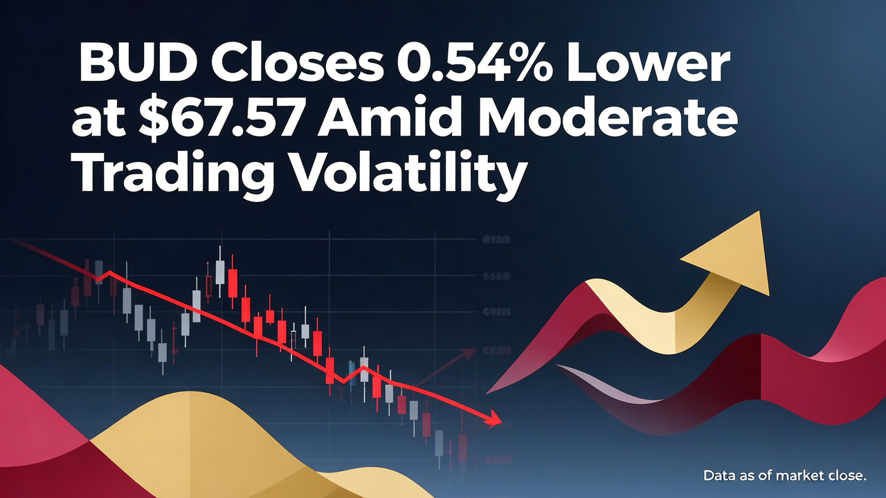 BUD Closes 0.54% Lower at $67.57 Amid Moderate Trading Volatility