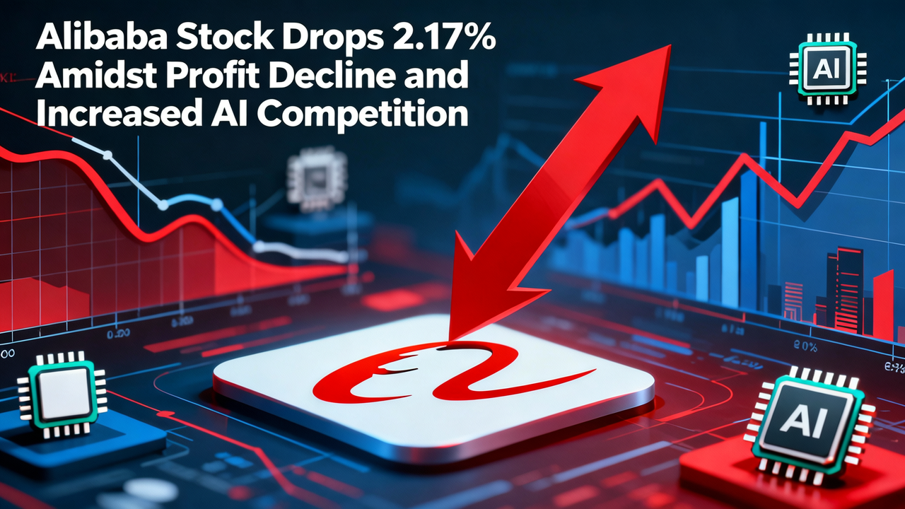 Alibaba Stock Drops 2.17% Amidst Profit Decline and Increased AI Competition