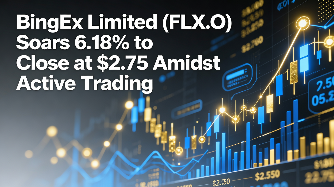 BingEx Limited (FLX.O) Soars 6.18% to Close at $2.75 Amidst Active Trading