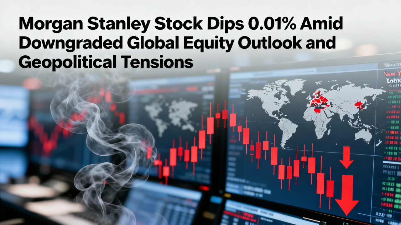 Morgan Stanley Stock Dips 0.01% Amid Downgraded Global Equity Outlook and Geopolitical Tensions