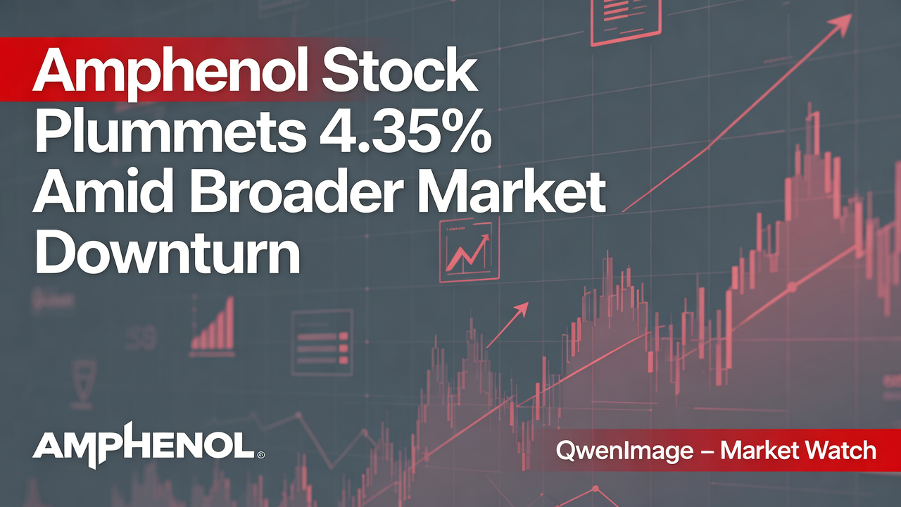 Amphenol Stock Plummets 4.35% Amid Broader Market Downturn