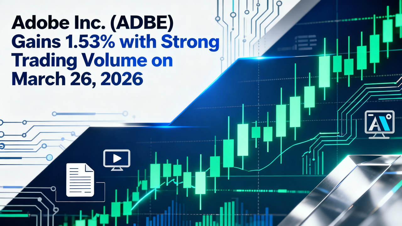 Adobe Inc. (ADBE) Gains 1.53% with Strong Trading Volume on March 26, 2026