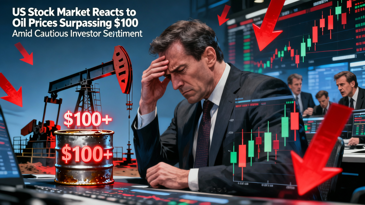 US Stock Market Reacts to Oil Prices Surpassing $100 Amid Cautious Investor Sentiment