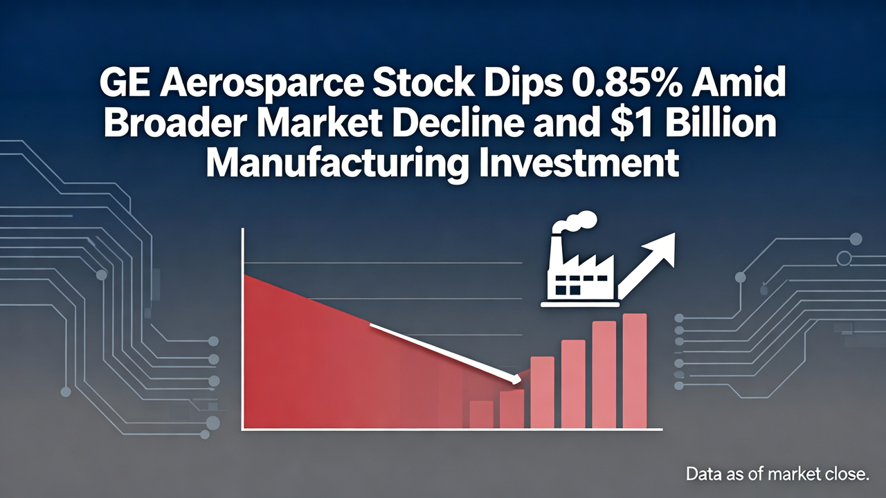 GE Aerospace Stock Dips 0.85% Amid Broader Market Decline and $1 Billion Manufacturing Investment