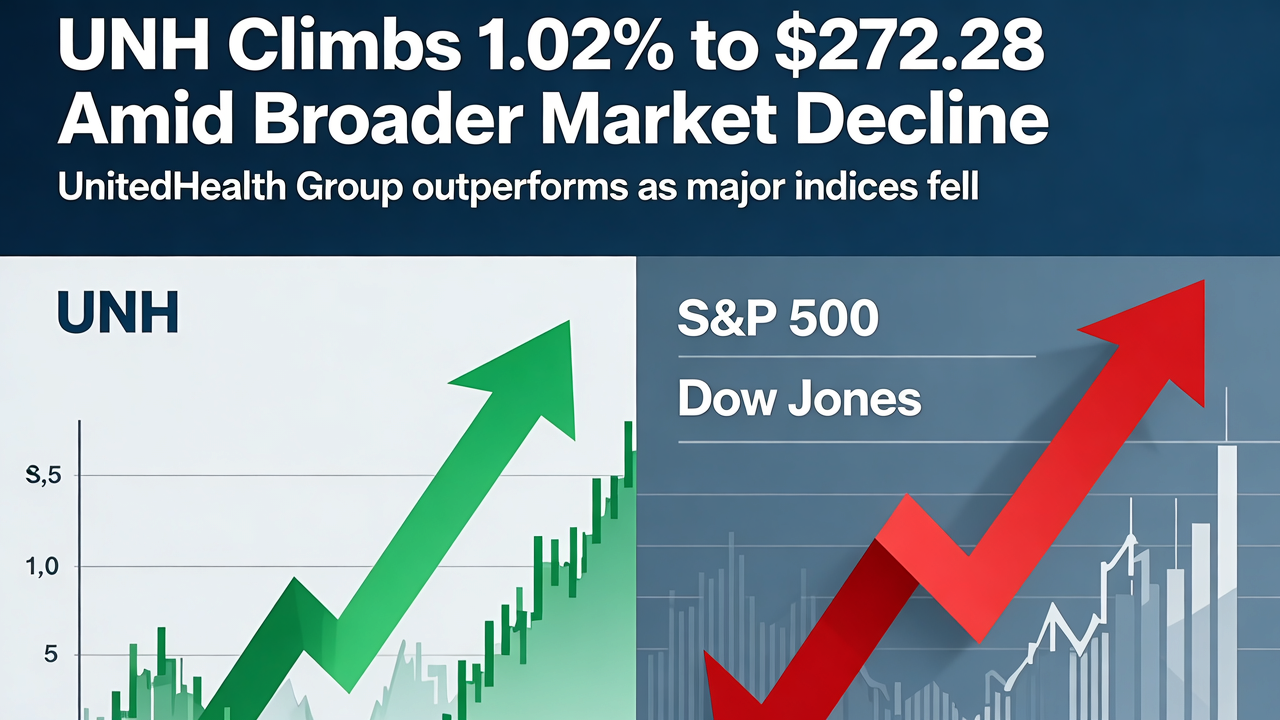 UNH Climbs 1.02% to $272.28 Amid Broader Market Decline