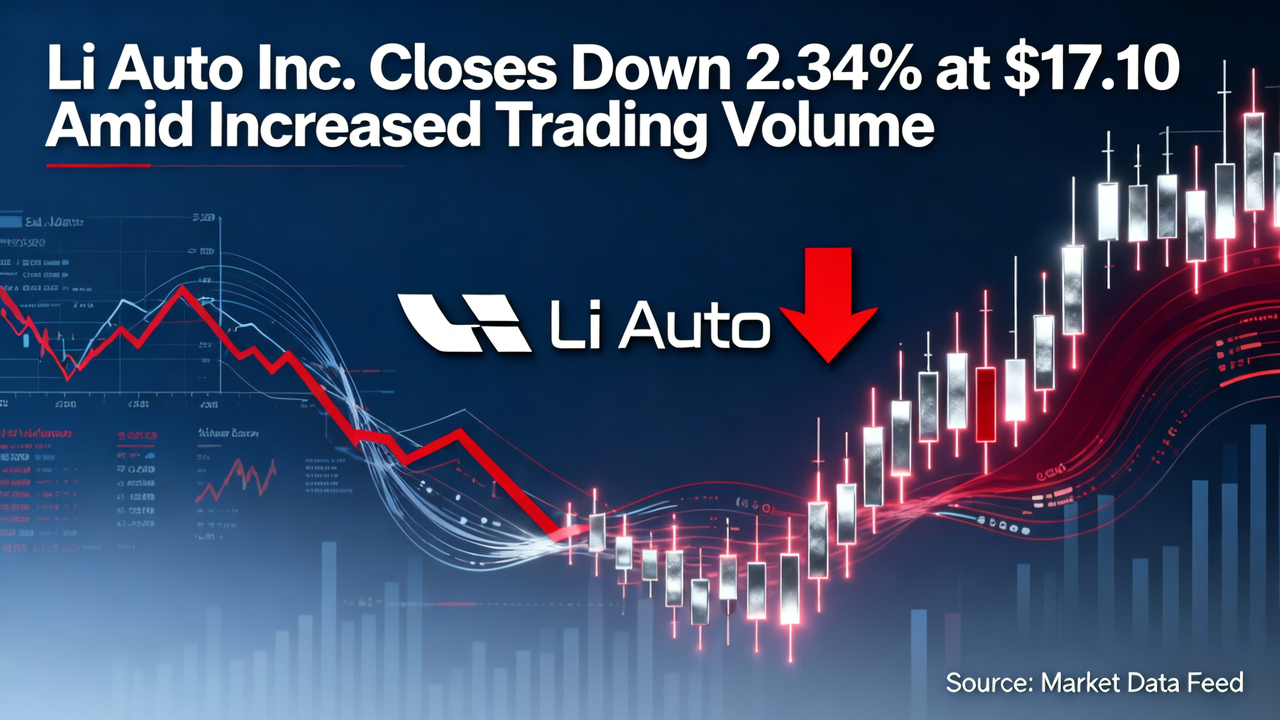 Li Auto Inc. Closes Down 2.34% at $17.10 Amid Increased Trading Volume