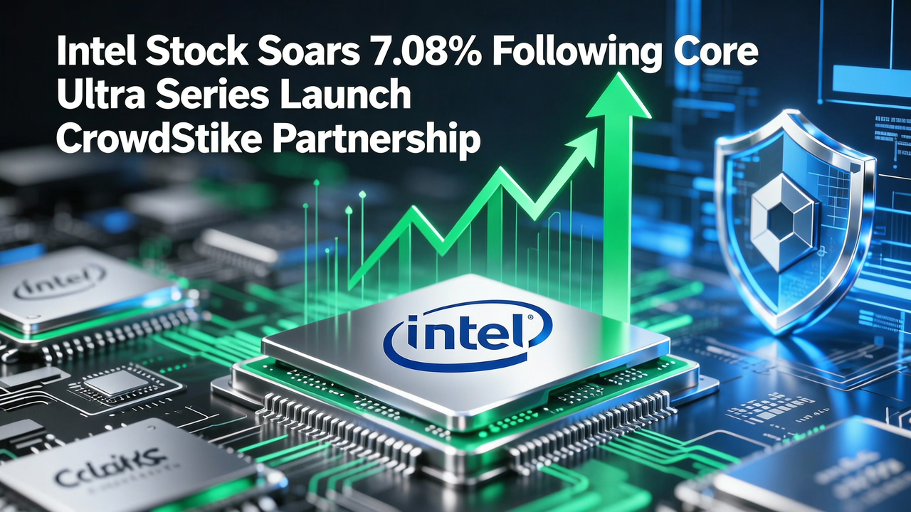 Intel Stock Soars 7.08% Following Core Ultra Series Launch and CrowdStrike Partnership