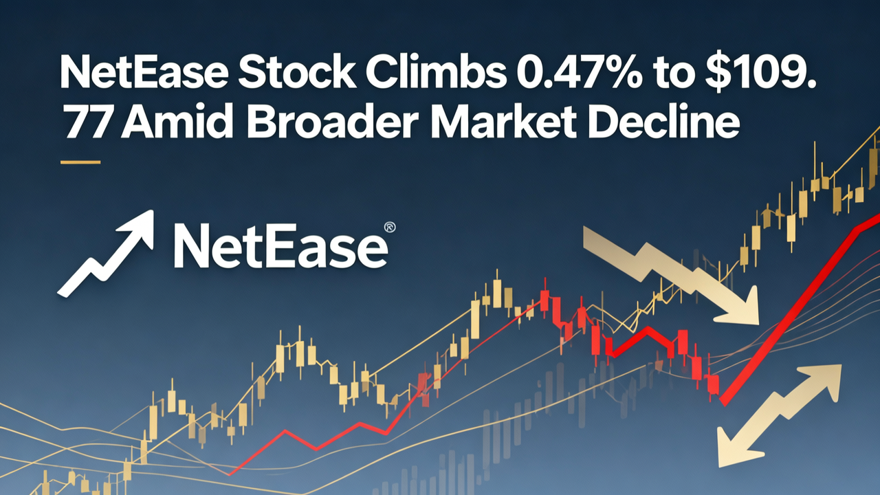 NetEase Stock Climbs 0.47% to $109.77 Amid Broader Market Decline