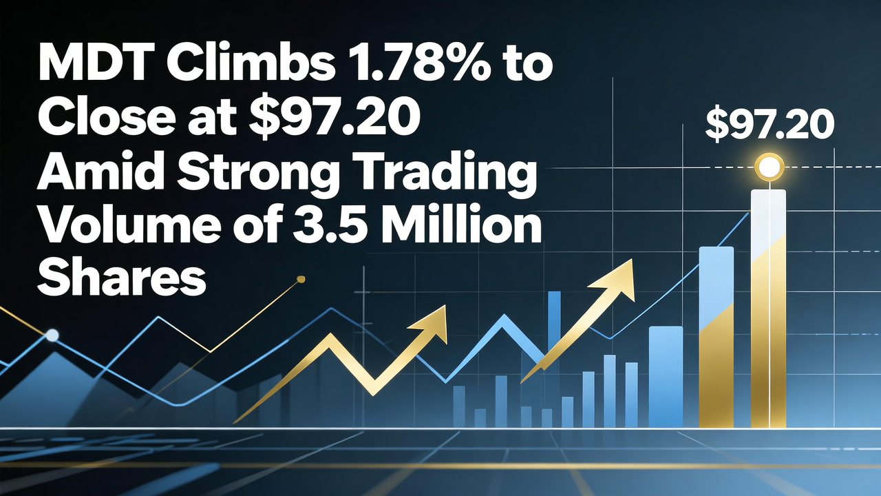 MDT Climbs 1.78% to Close at $97.20 Amid Strong Trading Volume of 3.5 Million Shares