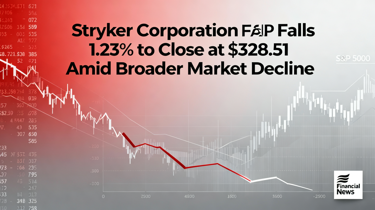 Stryker Corporation Falls 1.23% to Close at $328.51 Amid Broader Market Decline