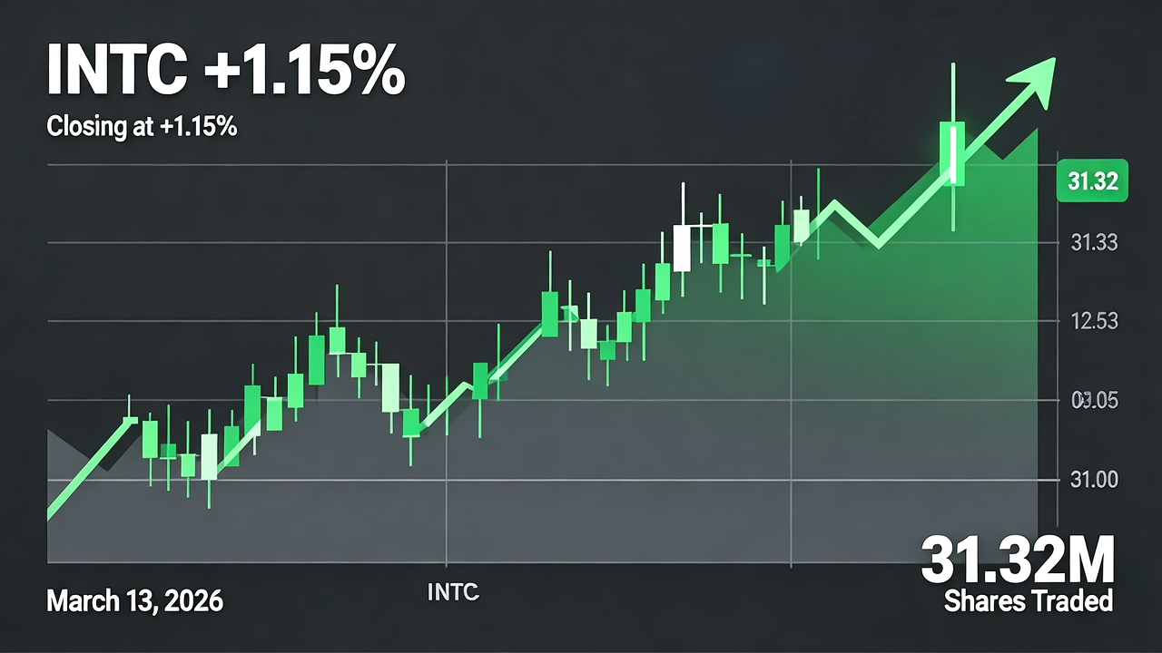 Intel (INTC) Gains 1.15% with 31.32 Million Shares Traded on March 13, 2026