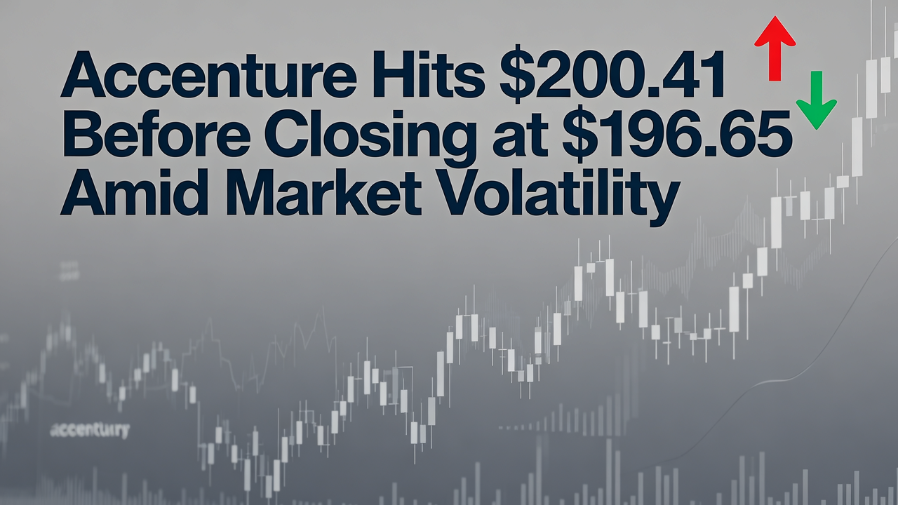 Accenture Hits $200.41 Before Closing at $196.65 Amid Market Volatility