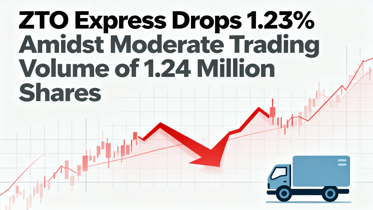 ZTO Express Drops 1.23% Amidst Moderate Trading Volume of 1.24 Million Shares