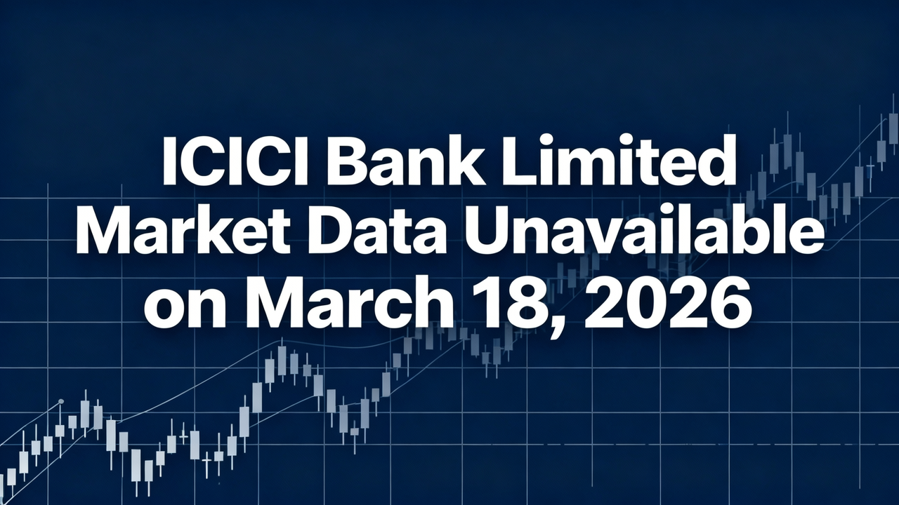 ICICI Bank Limited Market Data Unavailable on March 18, 2026