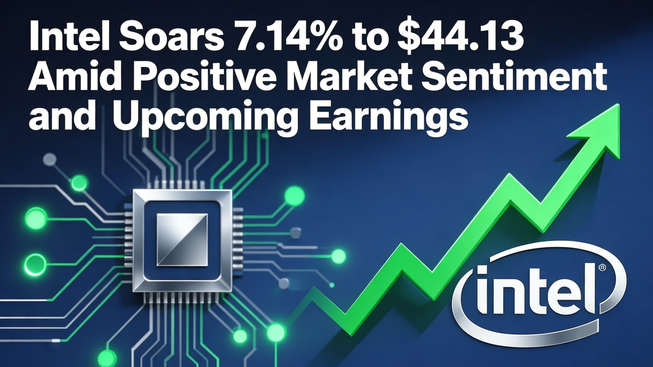 Intel Soars 7.14% to $44.13 Amid Positive Market Sentiment and Upcoming Earnings