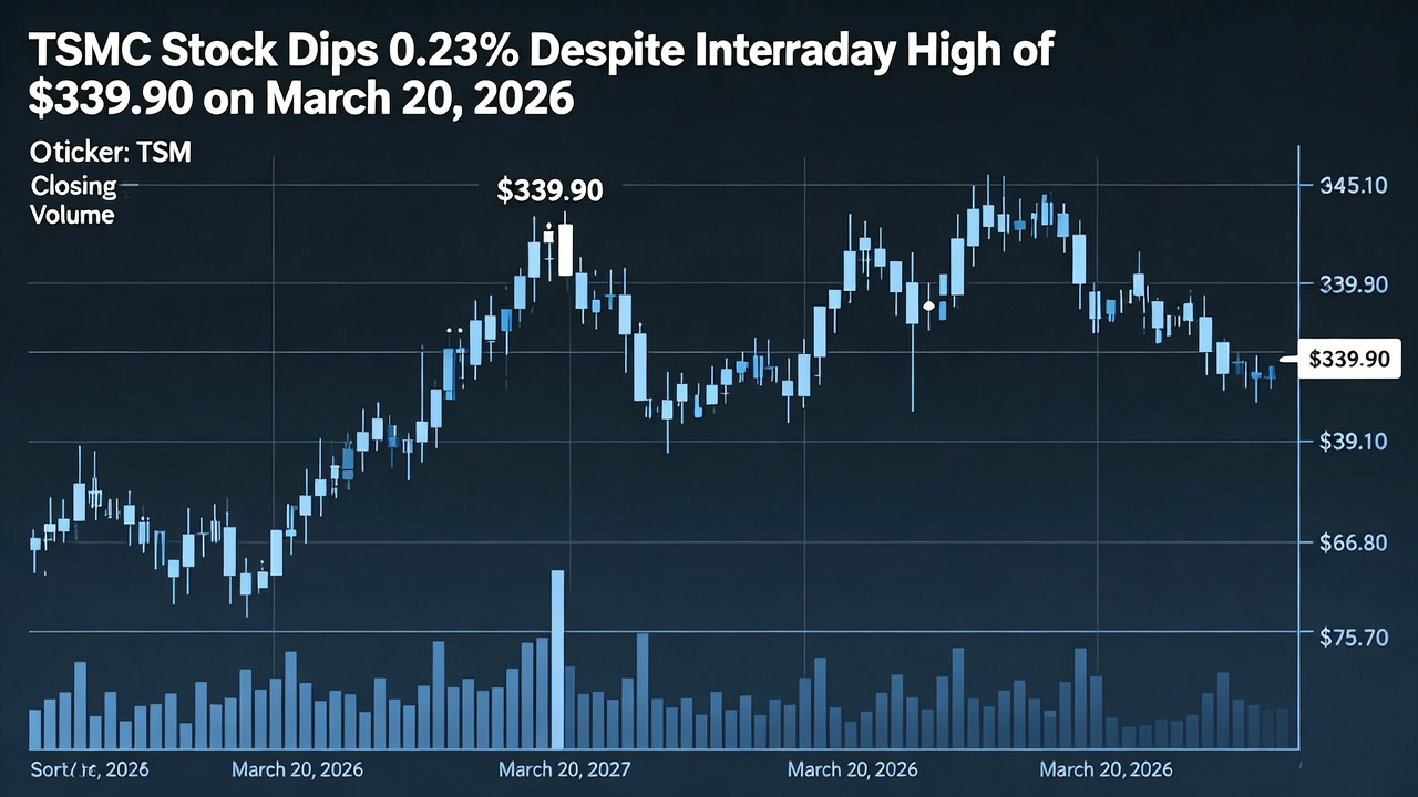 TSMC Stock Dips 0.23% Despite Intraday High of $339.90 on March 20, 2026