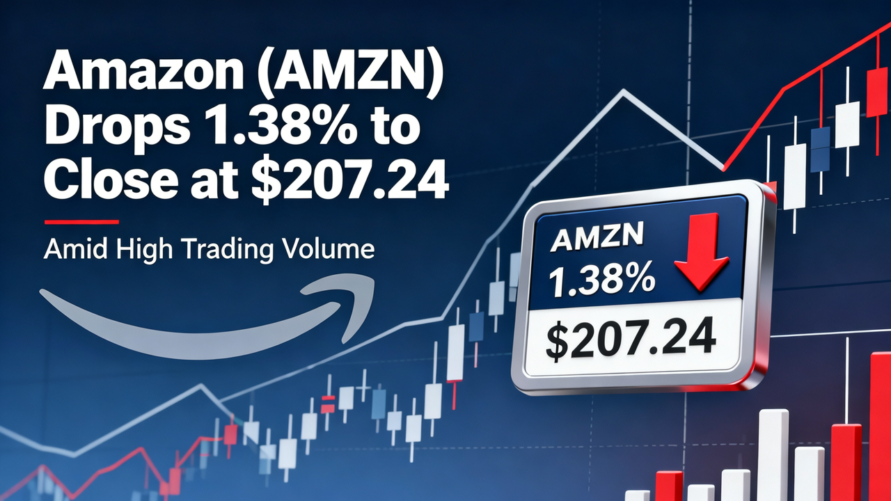 Amazon (AMZN) Drops 1.38% to Close at $207.24 Amid High Trading Volume