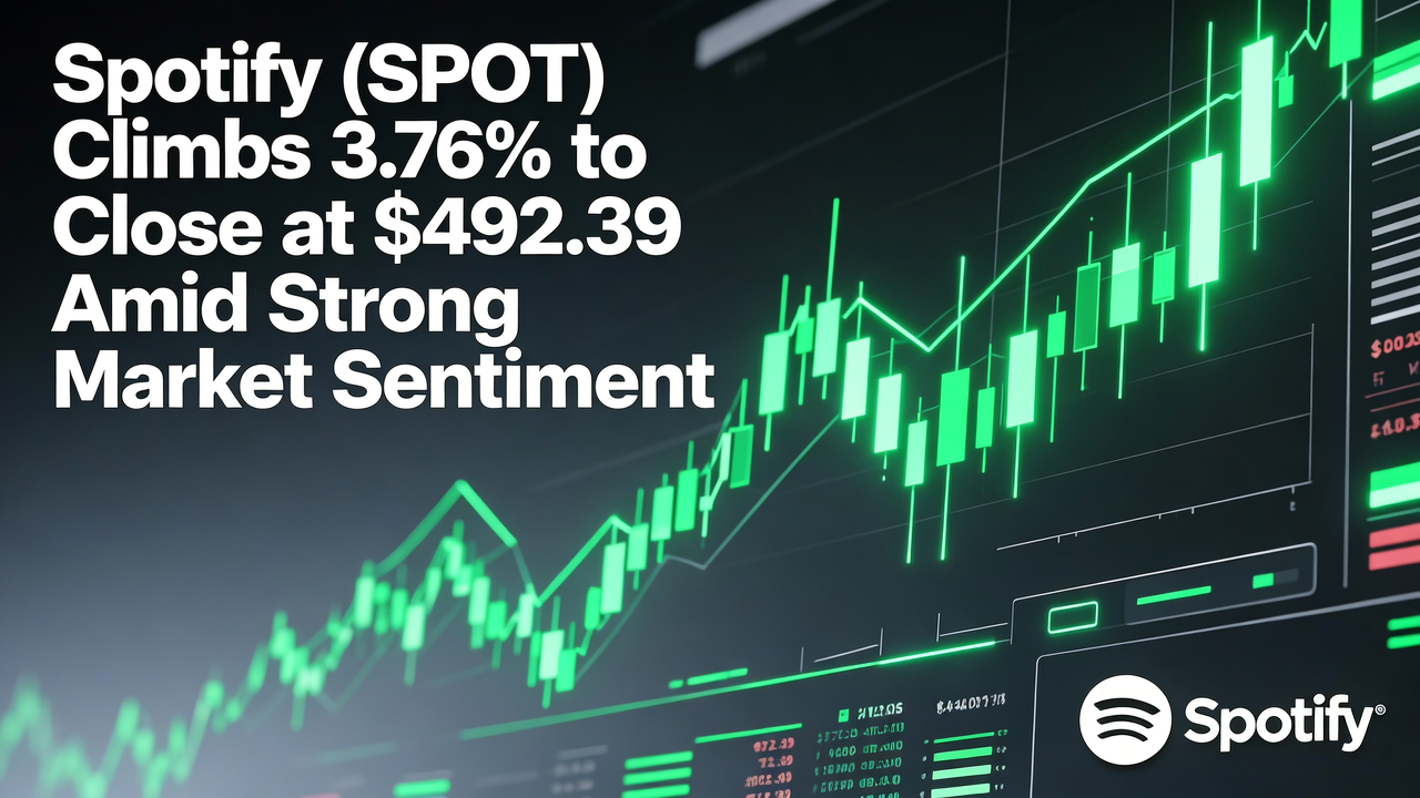 Spotify (SPOT) Climbs 3.76% to Close at $492.39 Amid Strong Market Sentiment