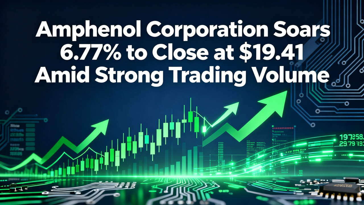 Amphenol Corporation Soars 6.77% to Close at $19.41 Amid Strong Trading Volume