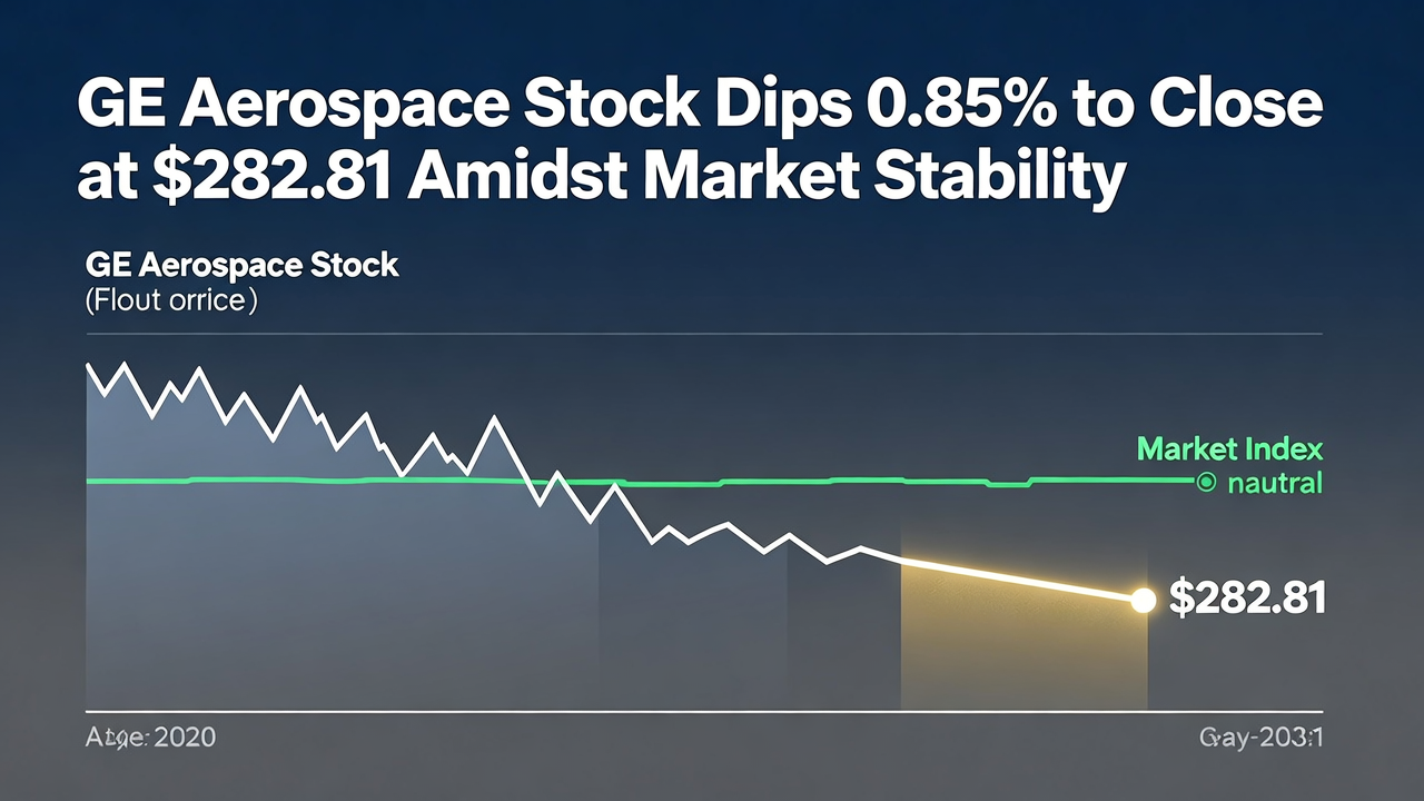 GE Aerospace Stock Dips 0.85% to Close at $282.81 Amidst Market Stability