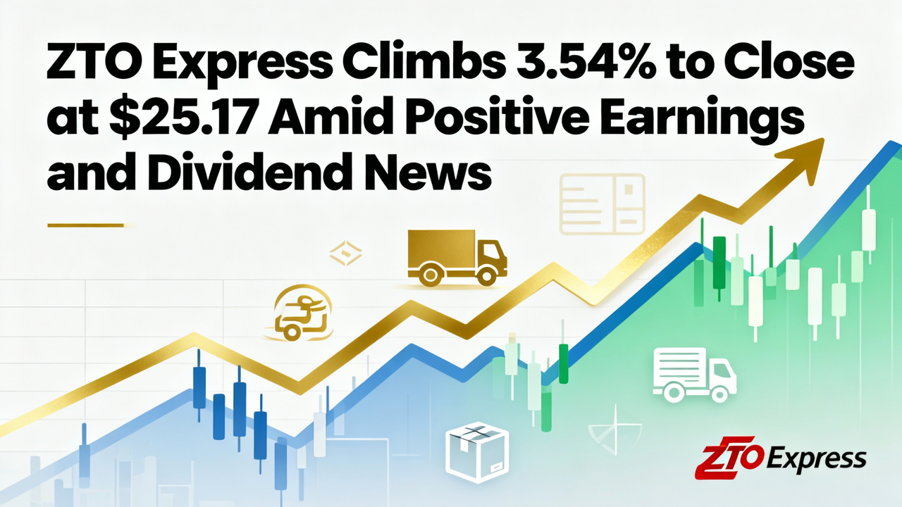 ZTO Express Climbs 3.54% to Close at $25.17 Amid Positive Earnings and Dividend News