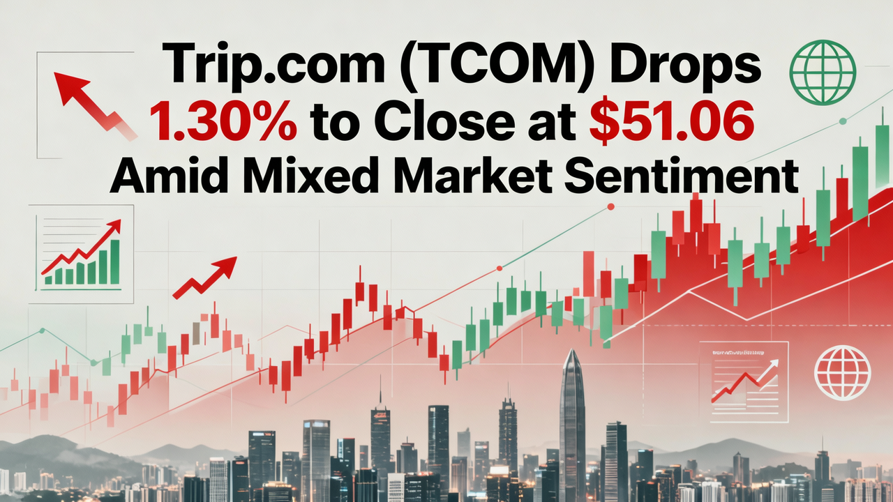 Trip.com (TCOM) Drops 1.30% to Close at $51.06 Amid Mixed Market Sentiment