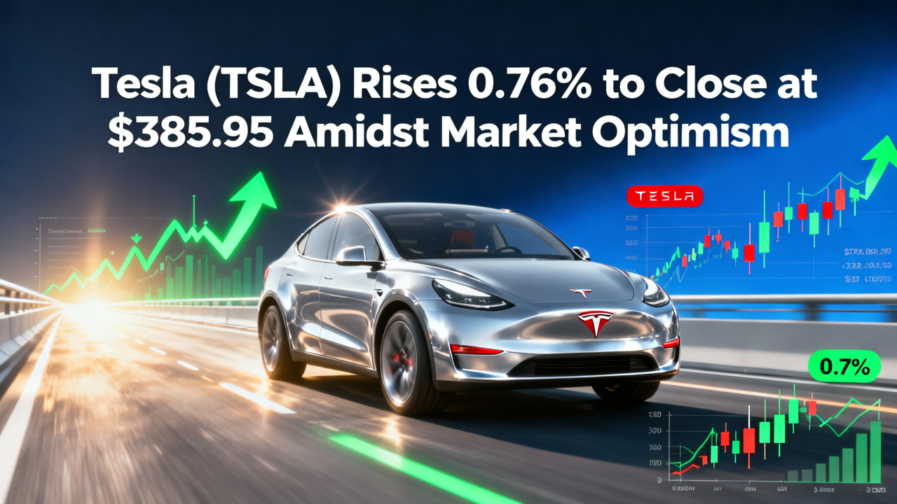 Tesla (TSLA) Rises 0.76% to Close at $385.95 Amidst Market Optimism