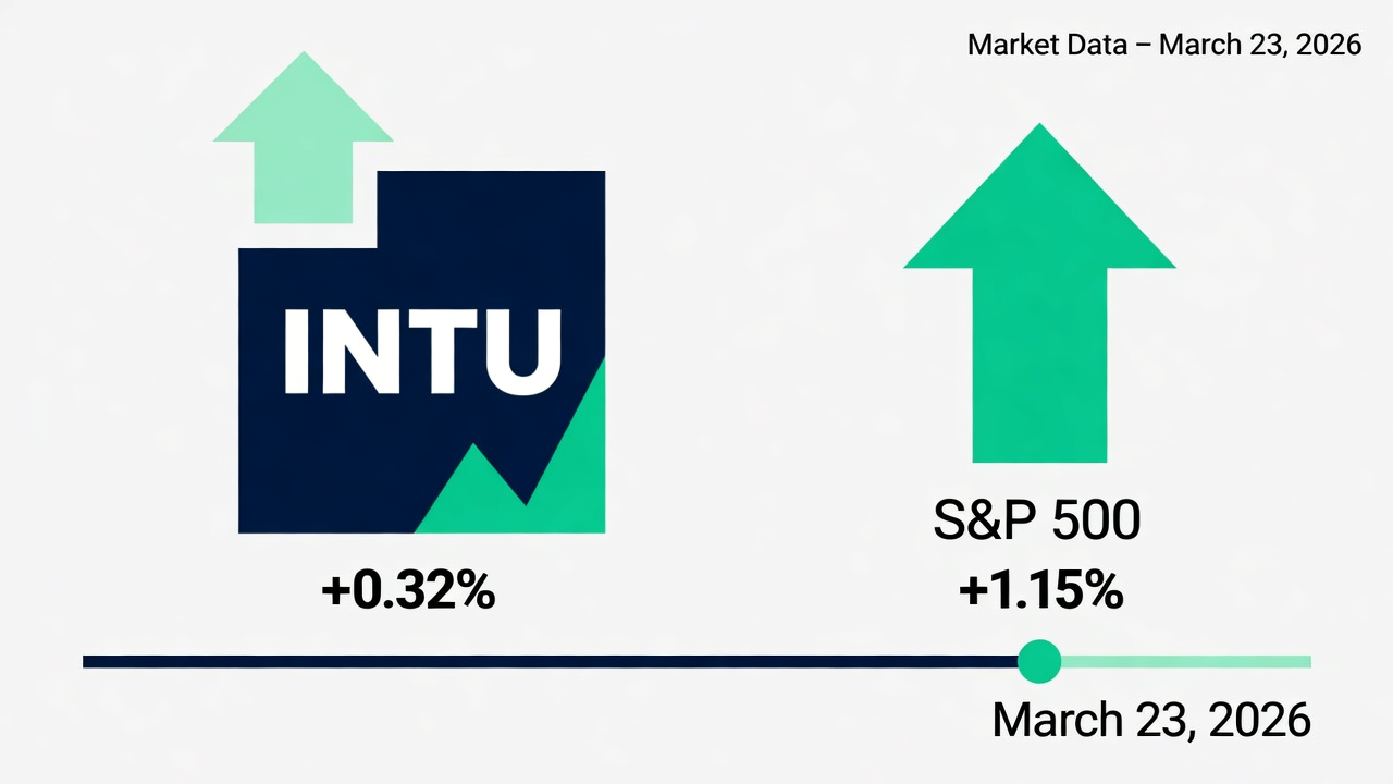 Intuit Inc. Gains 0.32% as S&P 500 Rises 1.15% on March 23, 2026