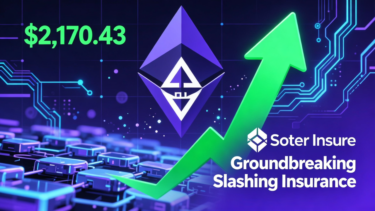 Ethereum Rebounds to $2,170.43 as Soter Insure Launches Groundbreaking Slashing Insurance