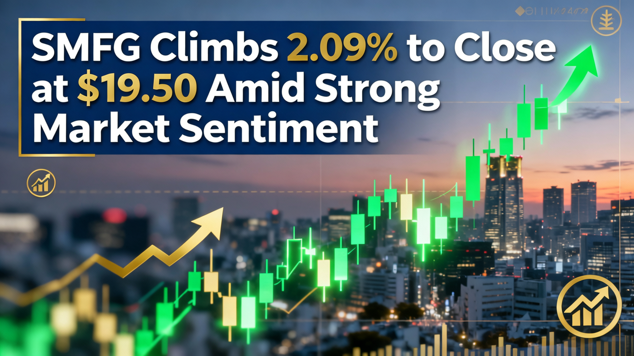 SMFG Climbs 2.09% to Close at $19.50 Amid Strong Market Sentiment